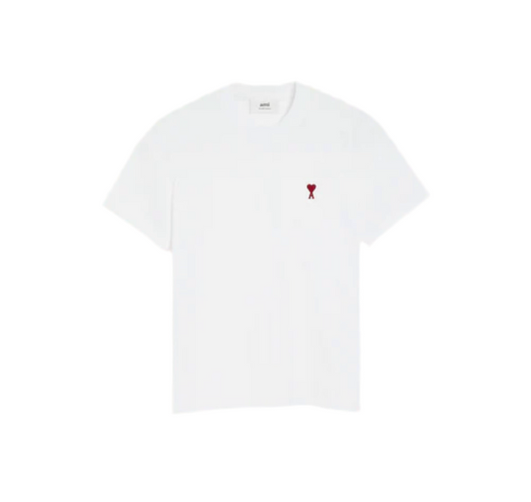 t-shirt blanc en coton AMI PARIS