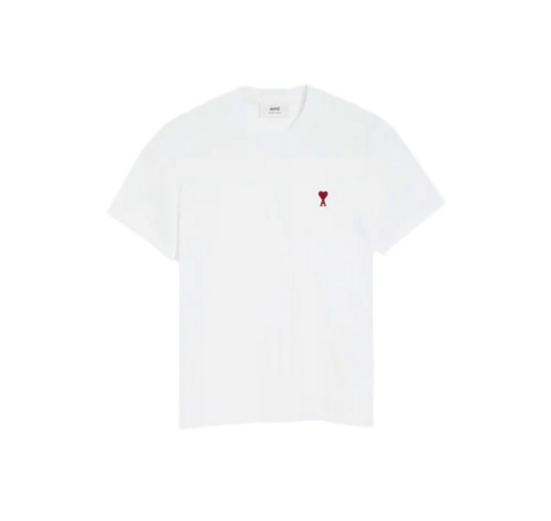 t-shirt blanc en coton AMI PARIS