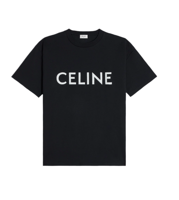 T-SHIRT LOOSE CELINE JERSEY COTON NOIR