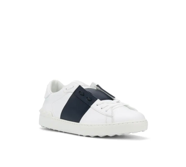 Sneakers Open En Veau bleu Valentino