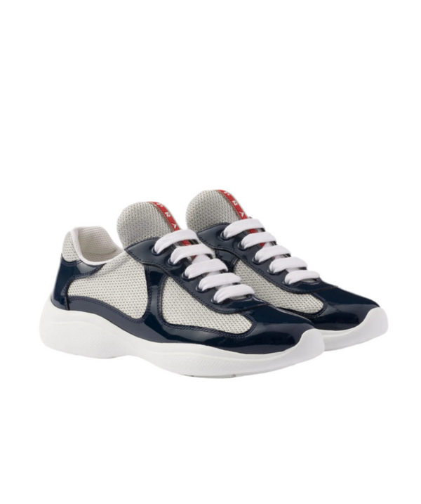 Baskets Prada America’s Cup bleu roi