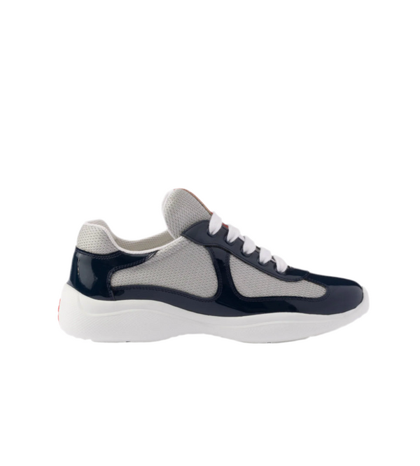 Baskets Prada America’s Cup bleu roi